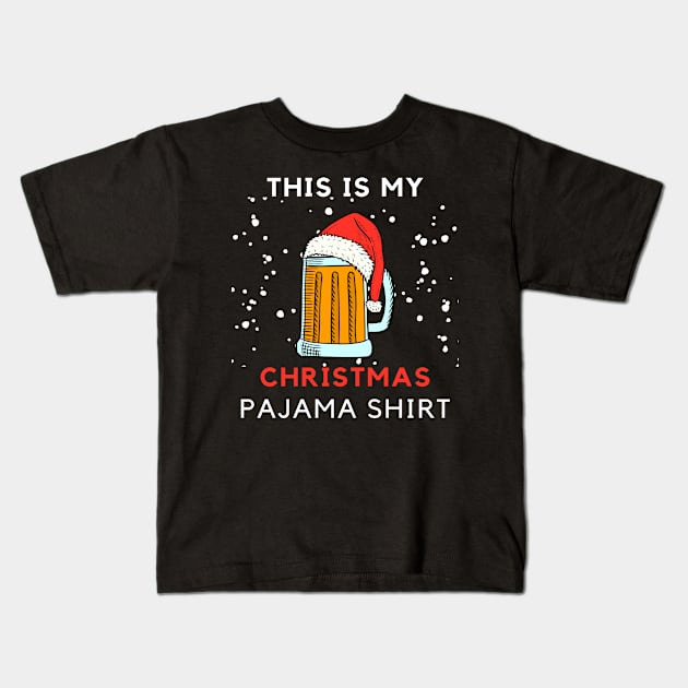 This is My Christmas Pajama Shirt Kids T-Shirt by Hoatzon